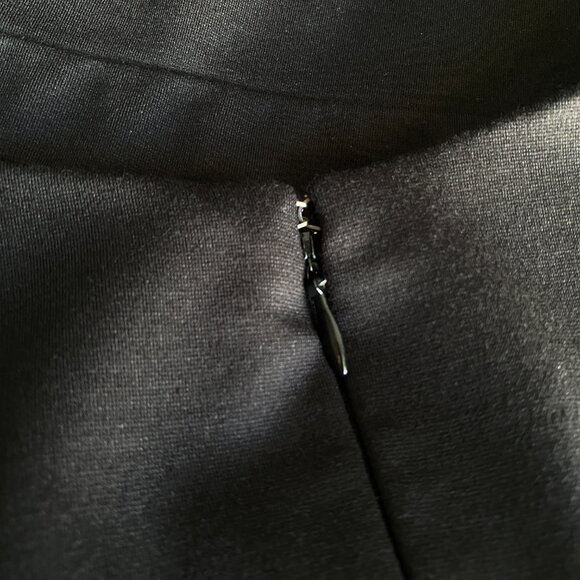 Le Chateau Little Black Dress - midi, cap sleeve, wrap detail - Picture 4 of 10